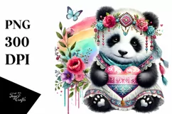 Baby Panda Heart, PNG Product Image 1