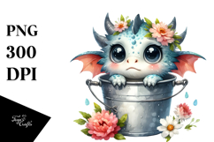 Cute Baby Dragon Coming Out, Transparent PNG Product Image 1
