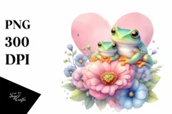 Baby Frog Heart, PNG Product Image 1