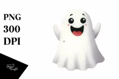 Funny Watercolor Halloween Sticker Clipart Product Image 3