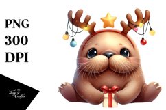 Extremely Expressive Baby Walrus PNG Product Image 3