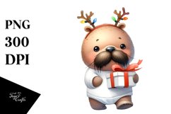 Extremely Expressive Baby Walrus PNG Product Image 3