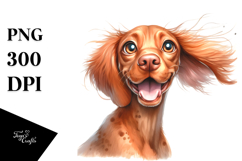 Cute Vizsla, Vibrant PNG Product Image 1