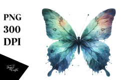 Butterfly with Butterfly Silhouettes, Transparent PNG Product Image 1