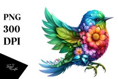 Abstract Vibrant Bird PNG Product Image 1