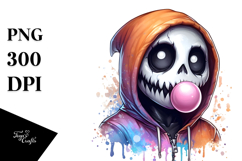 Spooky Hoodie with Bubble Gum PNG Product Image 1
