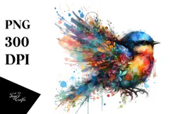 Grungy Bird, High-Res PNG Product Image 1
