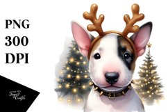 Extremely Expressive Baby Bull Terrier PNG Product Image 1