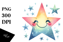 Very Simple Smiling Star, Transparent PNG Product Image 1