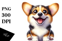 Cute Pembroke Welsh Corgi, Sublimation, Clipart Product Image 1