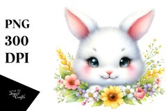 Colorful Smiling Baby Rabbit | Clipart Product Image 1