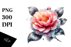 Shiny Camellia Watercolor Product Image 1