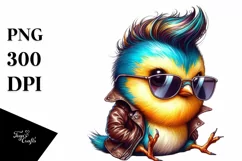 Watercolor Bird Portrait, Transparent PNG Product Image 1
