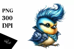 Watercolor Bird Portrait, Transparent PNG Product Image 1