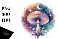 colorful Magical Celestial Astral Mushroom Product Image 3