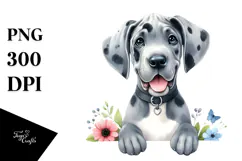 Cute Happy Great Dane PNG Product Image 1