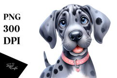Cute Happy Great Dane PNG Product Image 1