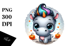 Cute Baby Hippo PNG Product Image 1