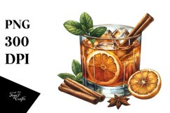 Watercolor Amaretto Sour Clipart Product Image 1