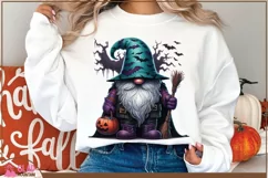 Halloween Gnome with trick or treat pumpkin png, Gnome png Product Image 6