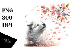 Spring Petal Dog Watercolor Pastel Product Image 3