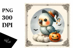 Cute Baby Parrot for Halloween PNG Product Image 3