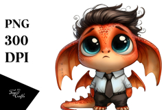 Expressive Confused Caricature-Like Dragon Product Image 1