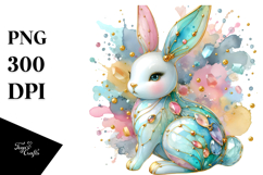 Colorful Bunny PNG Product Image 1