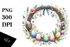 Easter Wreath, Pastel PNG Product Image 1