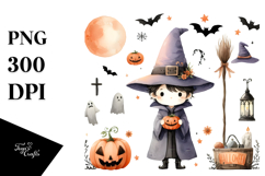 Simple Cute Wizard, PNG Product Image 1