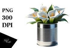 Shiny Can with Calla Lily Product Image 3