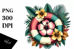 Vintage Beachbuoy, Tropical | Sublimation | Clipart Product Image 3