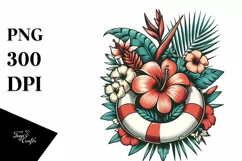 Vintage Beachbuoy, Tropical | Sublimation | Clipart Product Image 1