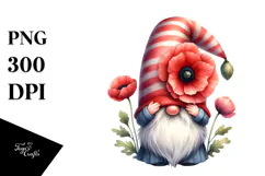 Cute Gnome with Big Hat, Transparent PNG Product Image 1