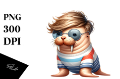 Cute Baby Walrus, High-Res PNG Product Image 1