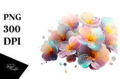 Pastel Shiny Primrose | Sublimation | Clipart Product Image 3