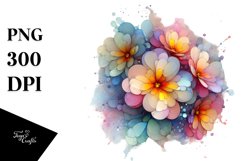 Pastel Shiny Primrose | Sublimation | Clipart Product Image 1