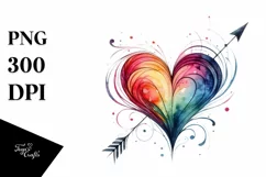 Valentines Floral Heart , Clipart |T-shirt, Mug, Tumbler Product Image 1