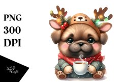 Enthusiastic Baby Mastiff PNG Product Image 3