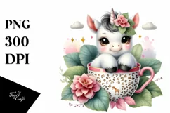Cute Babyunicorn Begonia Cup Clipart Product Image 3