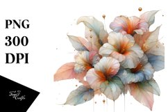 Abstract Pastel Flowers Clipart Product Image 3