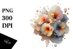 Abstract Pastel Flowers Clipart Product Image 3