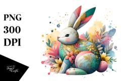 Colorful Bunny, PNG Product Image 1