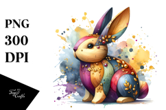 Colorful Bunny, PNG Product Image 1