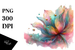 Shiny Vibrant Pastel Tulip PNG Product Image 1