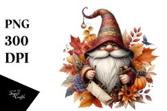 High Detail Autumn Gnome PNG Product Image 3