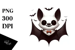 Funny Simple Bat Digital Painting PNG Product Image 1