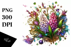 Watercolor Luxury Flower Splash Clipart Product Image 1