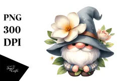 Cute Watercolor Gardenia PNG Product Image 1