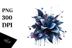 Colorful Glossy Lobelia with Metallic Insertions | Clipart Product Image 3